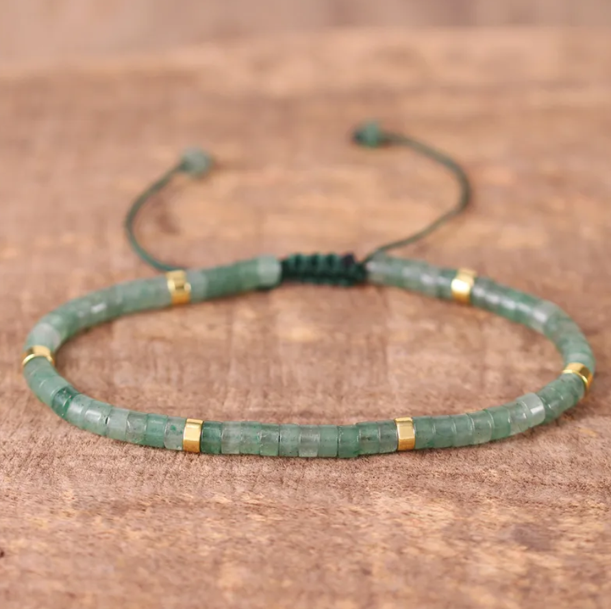 Minimalist Dainty Crystal Assorted Natural Gemstone Beads Healing Reiki Bracelet