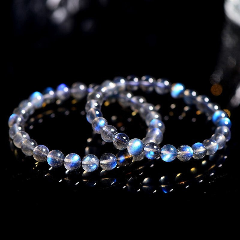Moonstone 6MM Round Beads Handmade Healing Reiki Stretchy Unisex Bracelet Gifts