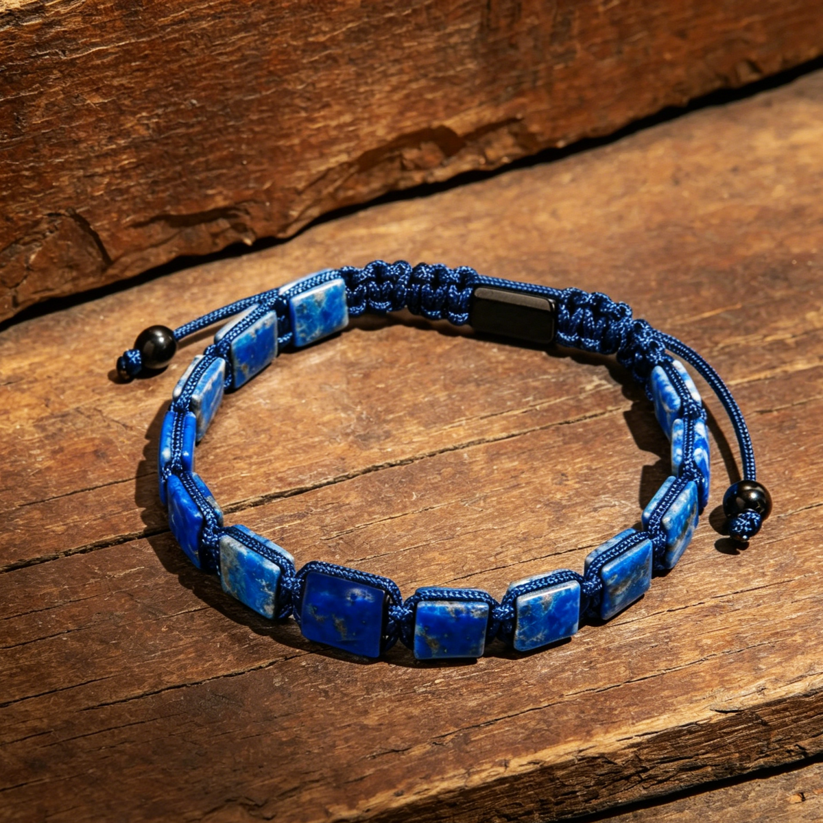 Natural Lapis Lazuli Blue Stone Healing Protection Powerful Men Women Bracelet