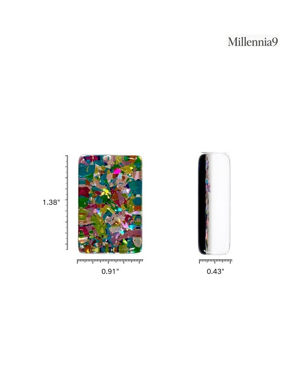 Premium American Mahjong Set 160pcs Rainbow Confetti Acrylic Game Tiles Free Bag