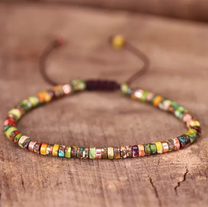 Minimalist Dainty Crystal Assorted Natural Gemstone Beads Healing Reiki Bracelet