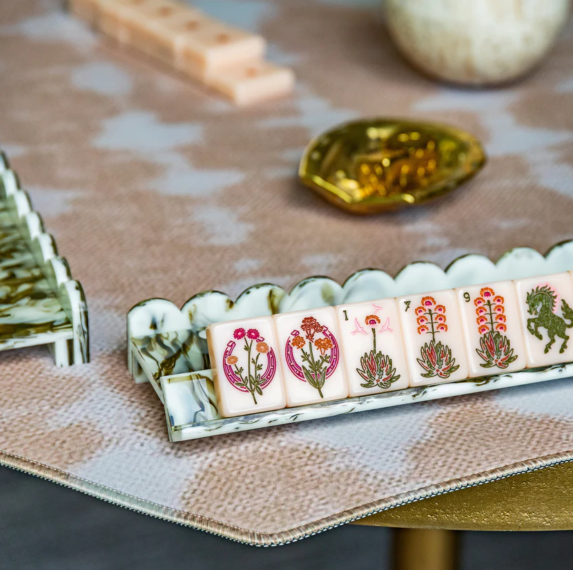 Wild Mare Desert Rose Mahjong Tile Set Free shipping