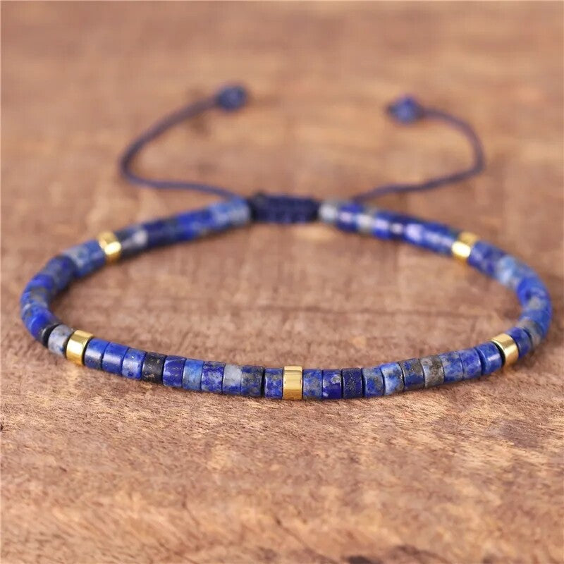Minimalist Dainty Crystal Assorted Natural Gemstone Beads Healing Reiki Bracelet