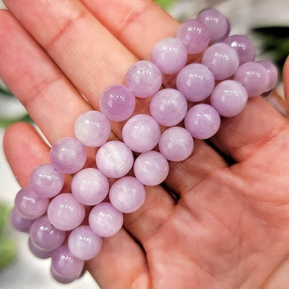 Genuine Kunzite Crystal Balance Round 8MM Bead Healing Protection Bracelet Gifts