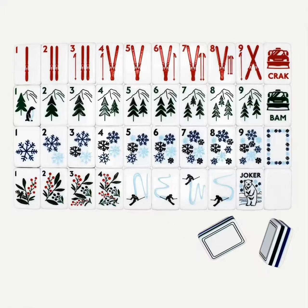 American Mahjong Game Set, 160 white bear MahJong Tiles Fast ship#family gift