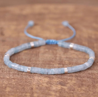 Minimalist Dainty Crystal Assorted Natural Gemstone Beads Healing Reiki Bracelet