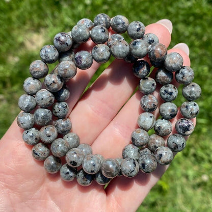 5pcs Yooperlite 8mm Beads UV Reactive Fluorescent Glowing Healing Bracelets SET