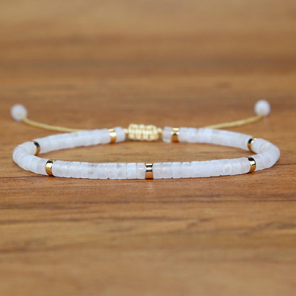 Minimalist Dainty Crystal Assorted Natural Gemstone Beads Healing Reiki Bracelet