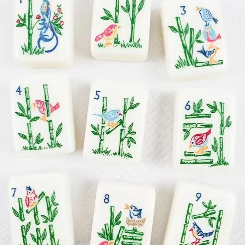 Brand New!160 American Mahjong Tiles, Acrylic Mother of Nature Free storage Bag