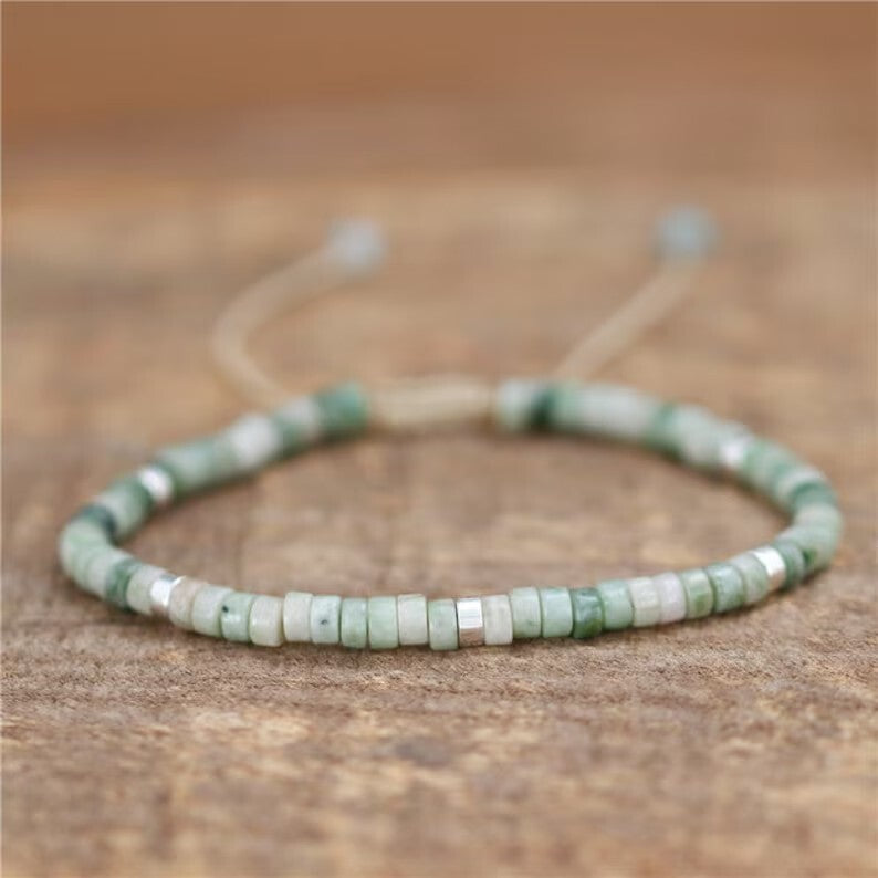 Minimalist Dainty Crystal Assorted Natural Gemstone Beads Healing Reiki Bracelet
