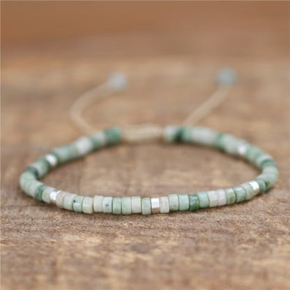 Minimalist Dainty Crystal Assorted Natural Gemstone Beads Healing Reiki Bracelet