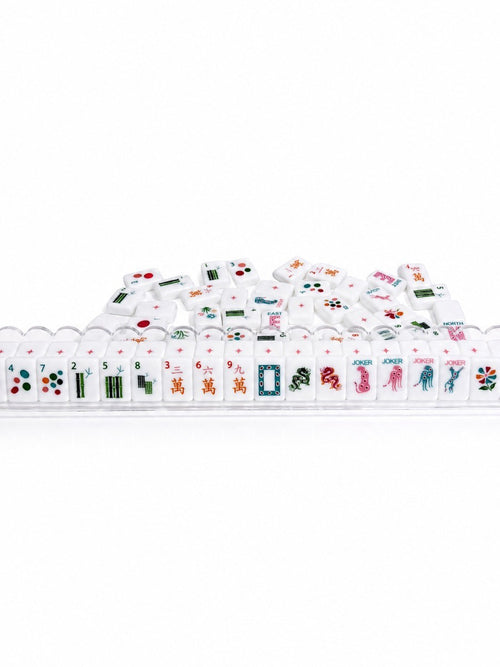 American Mahjong Game Set, 160 white spot Mah Jong Tiles,Fast ship#family gift