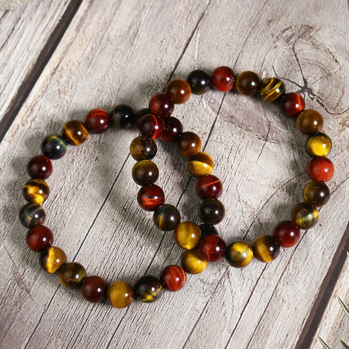 Natural Crystal Gemstone Tiger Eye 8mm Beads Healing Women Men Bracelet Gift