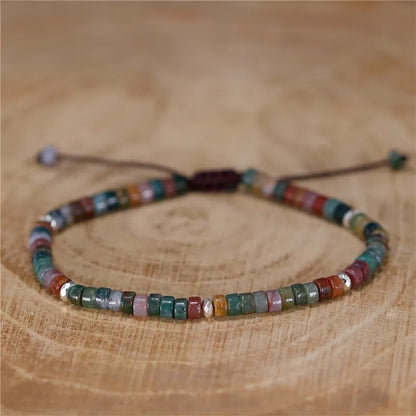 Minimalist Dainty Crystal Assorted Natural Gemstone Beads Healing Reiki Bracelet