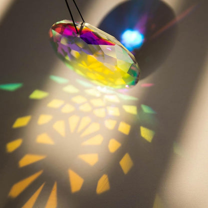 3D Suncatcher Round Pendant Crystal Shine Maker Window Hanging Prism Decor Gifts