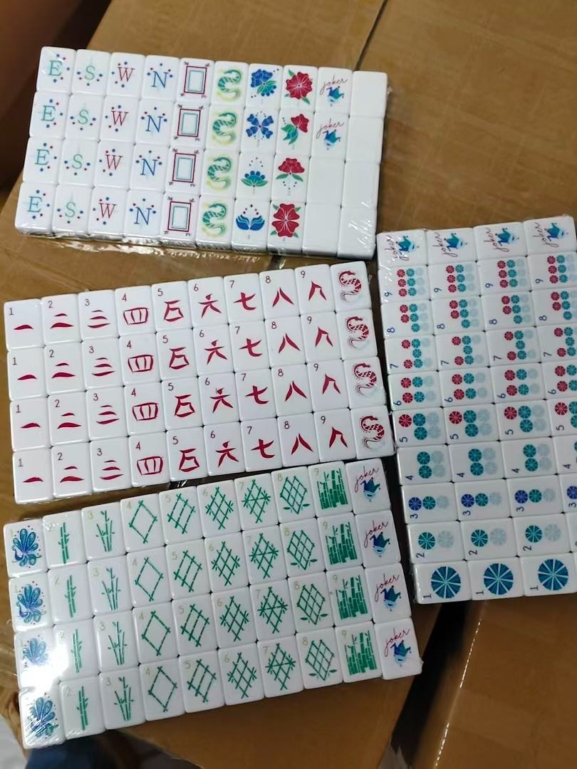 Engraved American Mahjong Tiles  set ,160 Aqua Pearl Coast tiles watch video