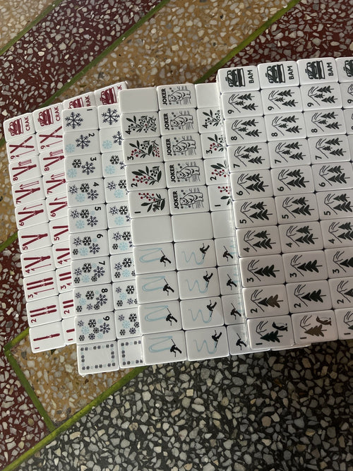 American Mahjong Game Set, 160 white bear MahJong Tiles Fast ship#family gift