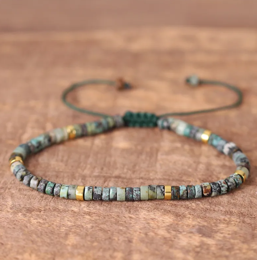 Minimalist Dainty Crystal Assorted Natural Gemstone Beads Healing Reiki Bracelet