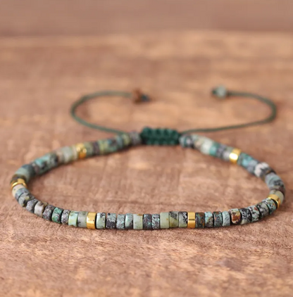 Minimalist Dainty Crystal Assorted Natural Gemstone Beads Healing Reiki Bracelet