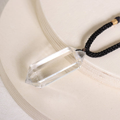 Natural Clear Quartz A Grade Crystal Pendant Healing Women Men Necklace Amulet