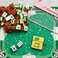 Engraved American Mahjong Tiles 160 wood grain Masters Golf tiles, Mat, Dice Bag