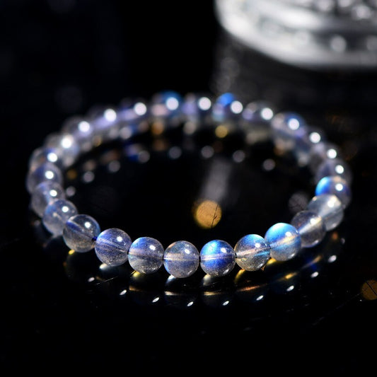 Moonstone 6MM Round Beads Handmade Healing Reiki Stretchy Unisex Bracelet Gifts