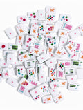 American Mahjong Game Set, 160 white spot Mah Jong Tiles,Fast ship#family gift