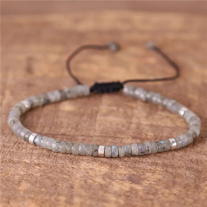 Minimalist Dainty Crystal Assorted Natural Gemstone Beads Healing Reiki Bracelet