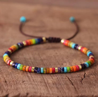 Minimalist Dainty Crystal Assorted Natural Gemstone Beads Healing Reiki Bracelet