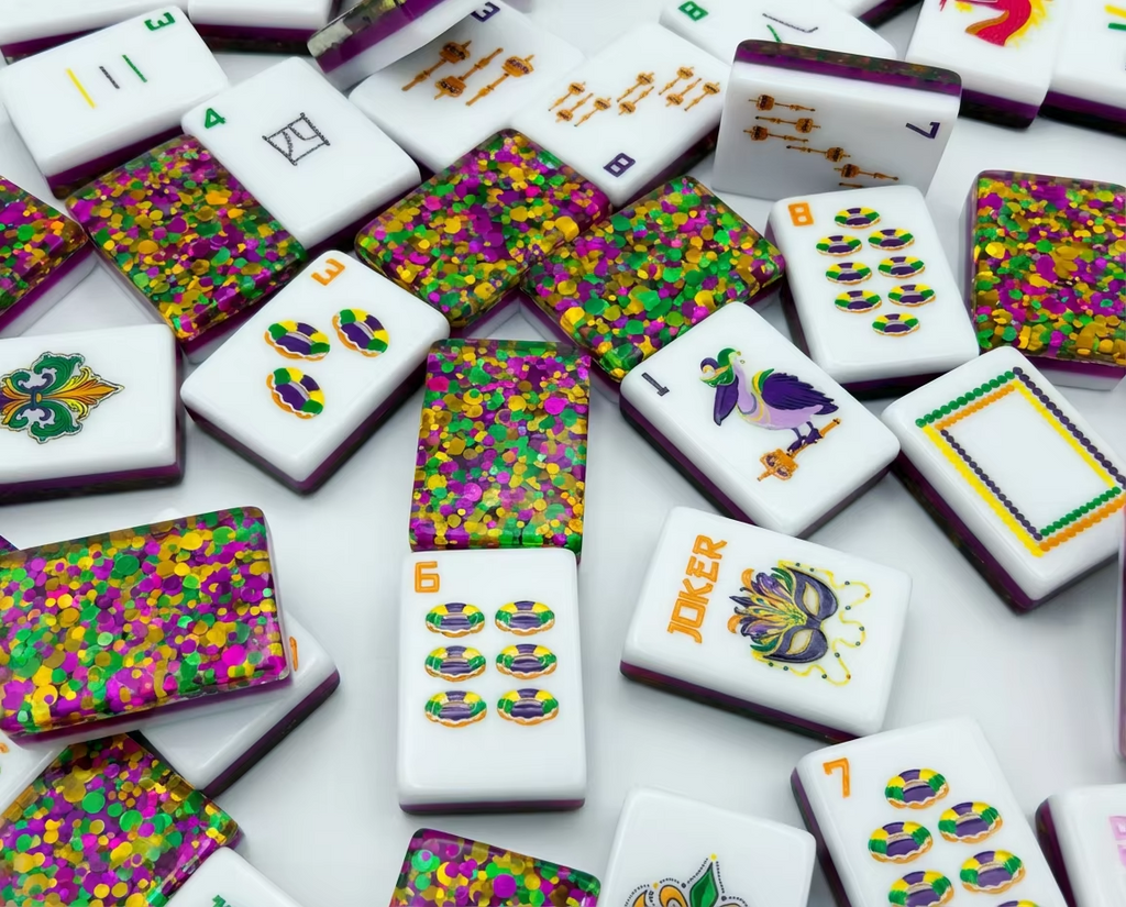 Premium American Mahjong Set 160pcs - Glitter Circus (Tiles Only)