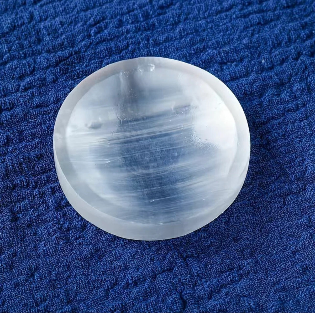 Natural Selenite Polished Charging Healing Cleansing Bowl Dish Offering Bowl 1pc