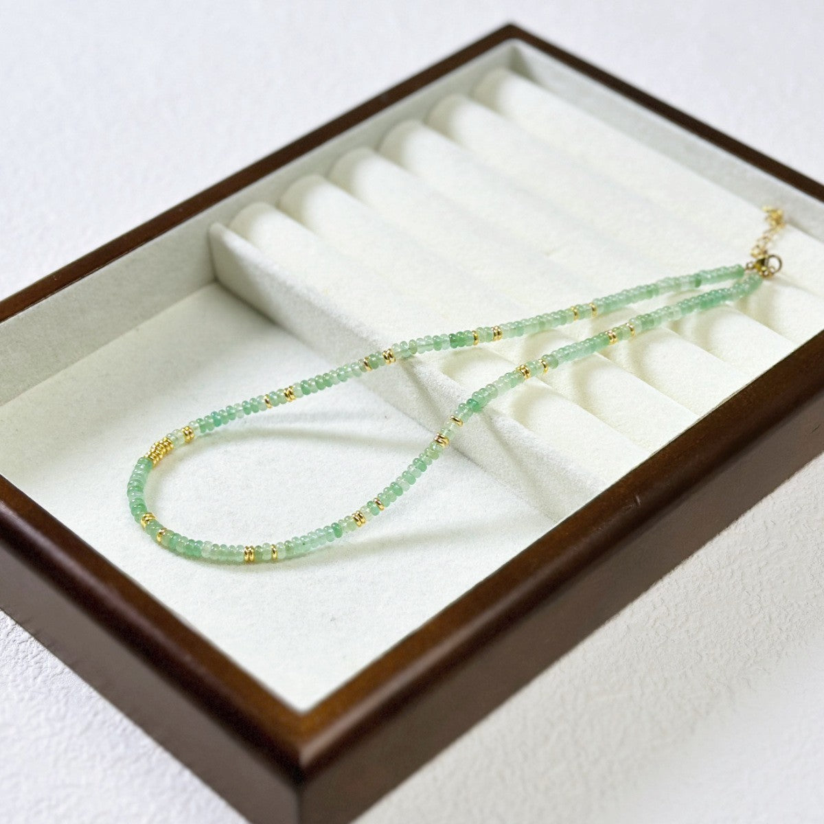 Natural Aventurine Green Crystal Bohemian Healing Reiki Beach Necklace Choker
