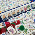 Brand New!160 American Mahjong Tiles, Acrylic Mother of Nature Free storage Bag