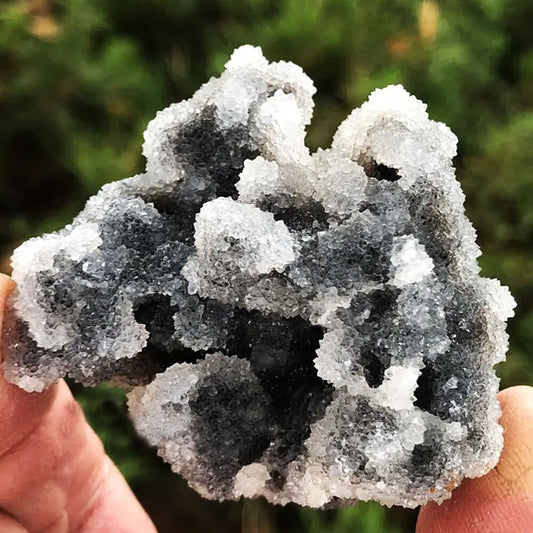 120g Black Sphalerite Druzy Geode Crystal Cluster Healing Chunks Decor Gifts