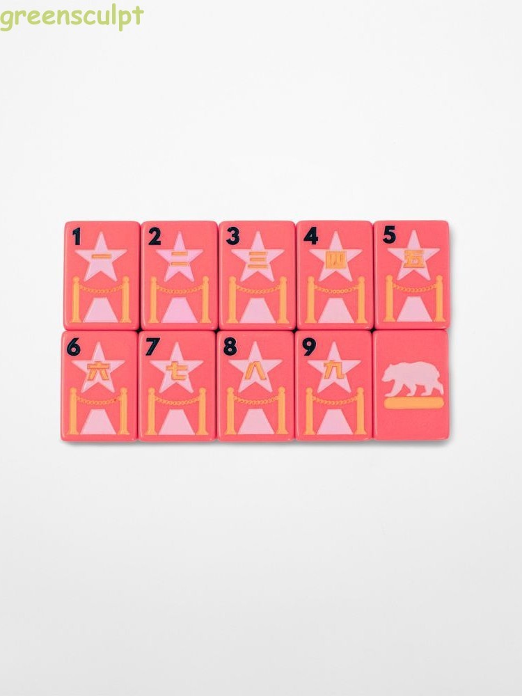 California Coral Pink Premium Acrylic American Mahjong Set, 160 Tiles Free ship