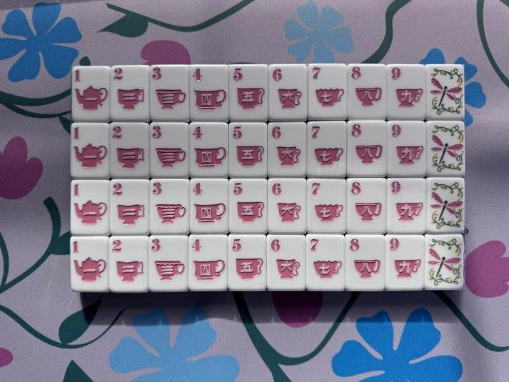 American Mahjong Game Set, 160 Garden/ engraved Bee Layered Mah Jong Tiles