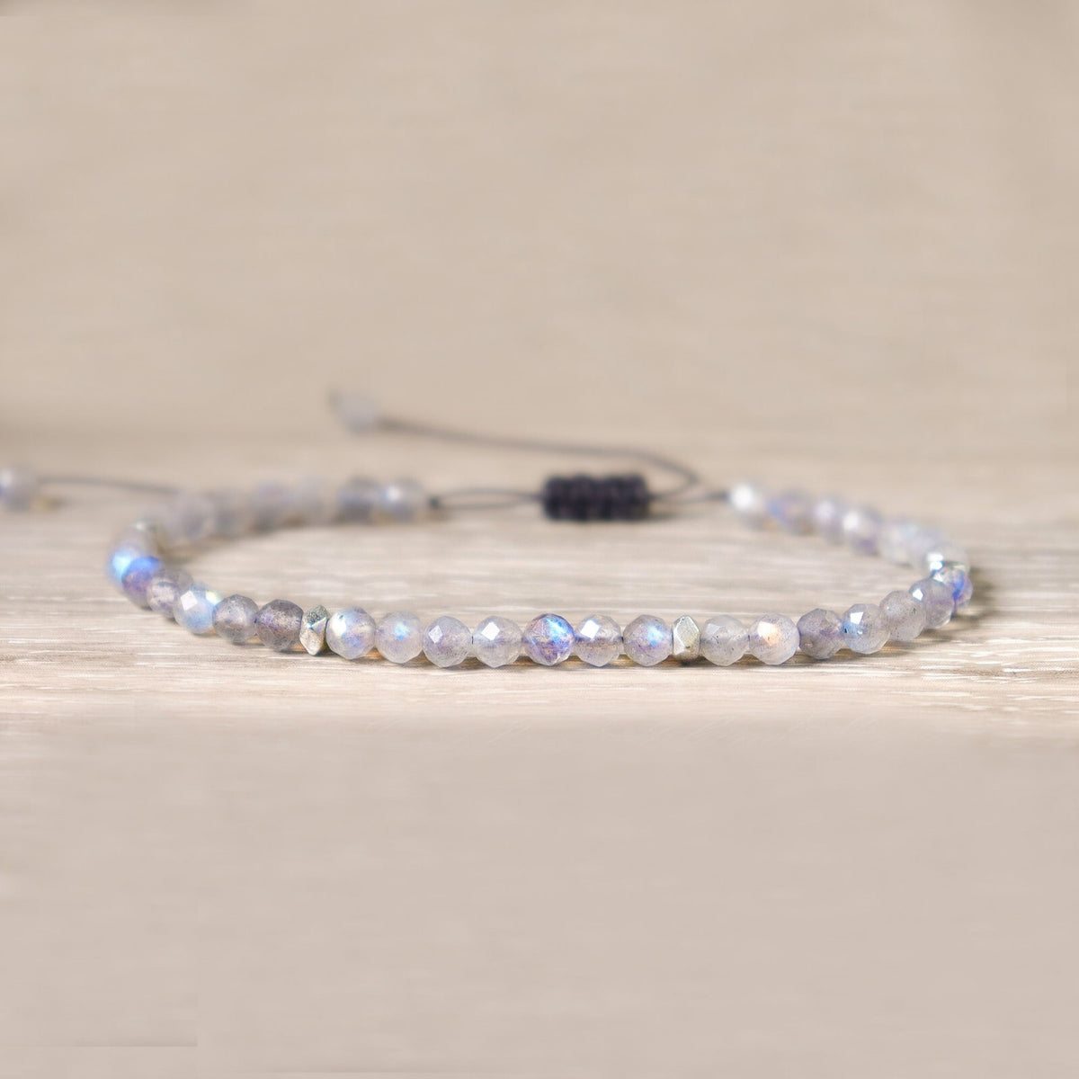 Labradorite Gemstone Beads Healing Reiki Dainty Minimalist Women Bracelet Gifts
