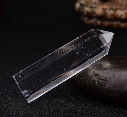 Natural Clear Quartz Healing Obelisk Crystal Wands Reiki Tower Point Decoration