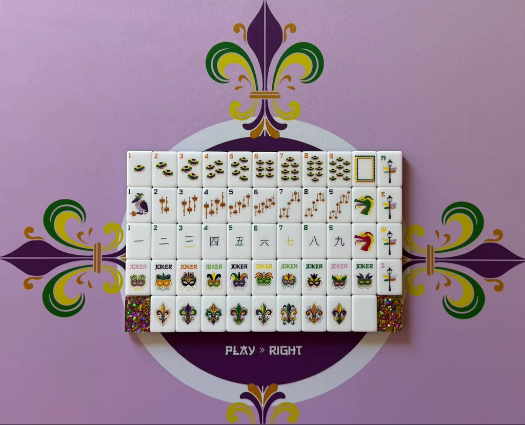 Premium American Mahjong Set 160pcs - Glitter Circus (Tiles Only)