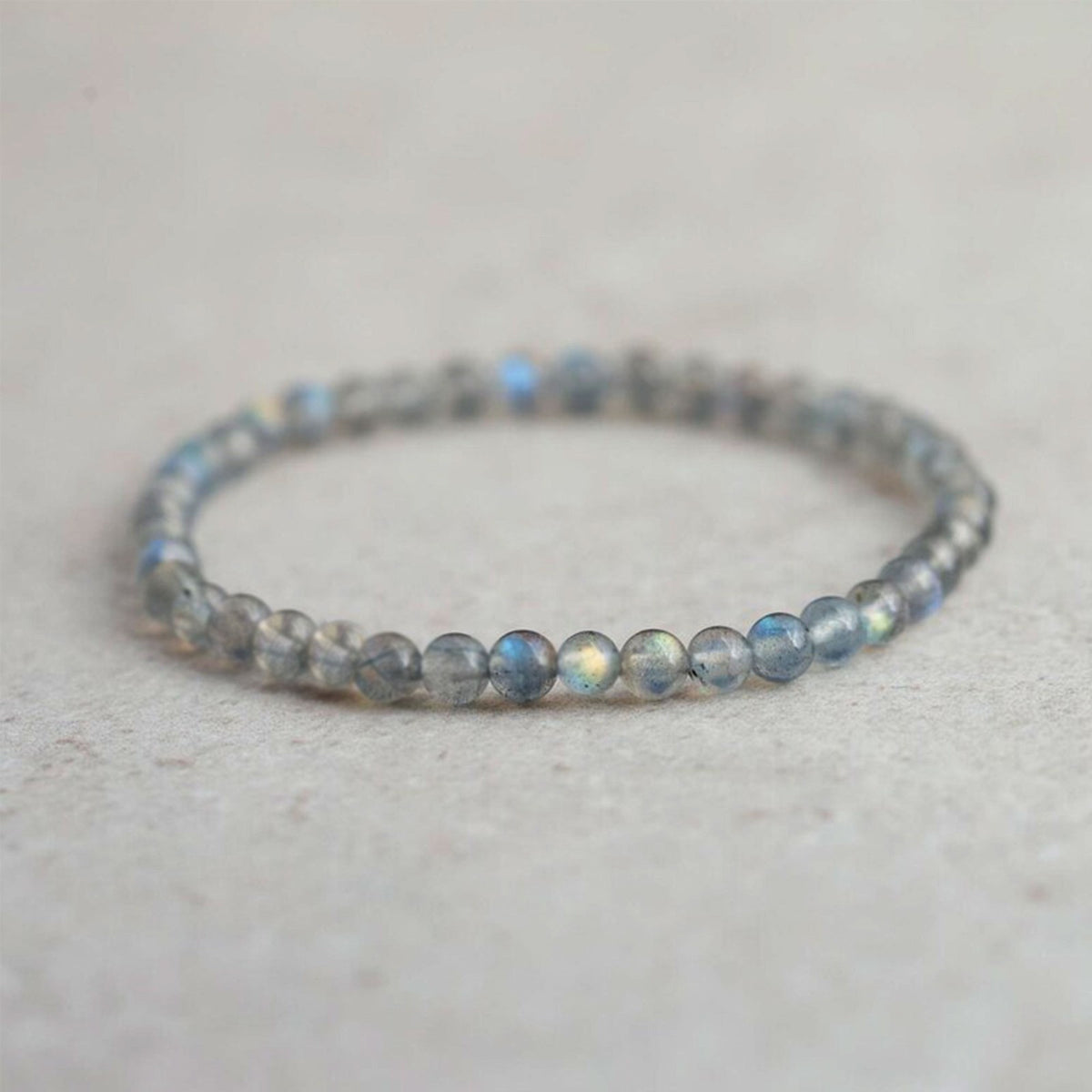4mm Labradorite Small Beads Healing Crystal Lucky Reiki Bracelet for Women Gift