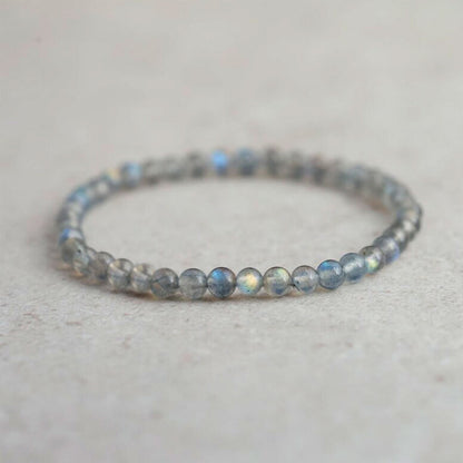 4mm Labradorite Small Beads Healing Crystal Lucky Reiki Bracelet for Women Gift