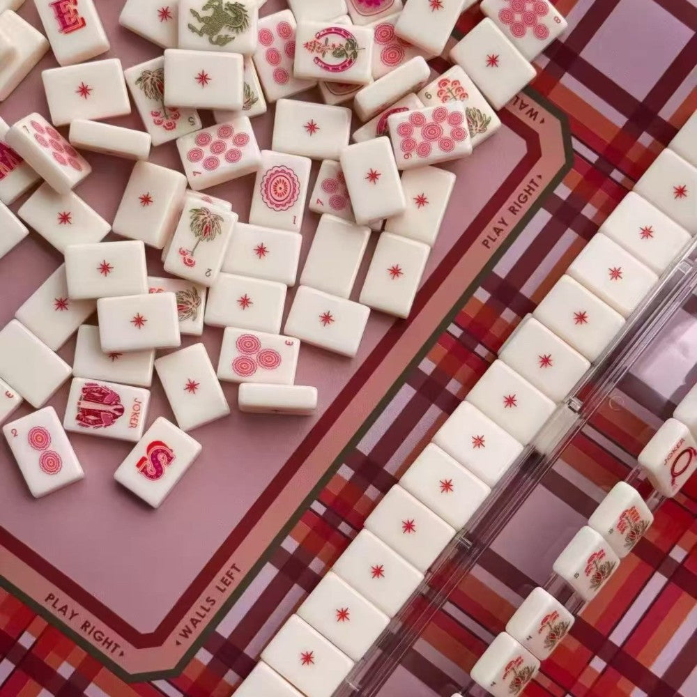 Wild Mare Desert Rose Mahjong Tile Set Free shipping