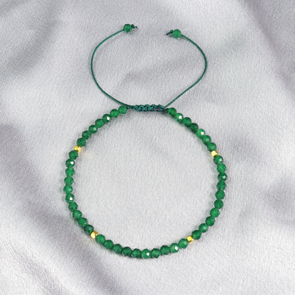 High Quality Green Jade Bead Healing Gemstone Bracelet Wealth Luck Attracts Gift
