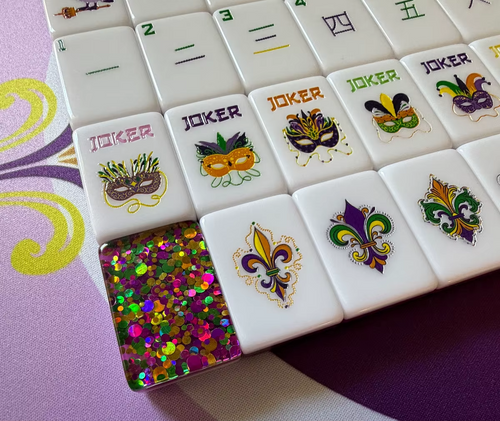 Premium American Mahjong Set 160pcs - Glitter Circus (Tiles Only)
